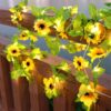 Guirlande LED tournesols