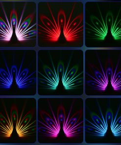 Lampe LED murale paon – Image 7