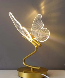 Lampe chevet papillon Luxe